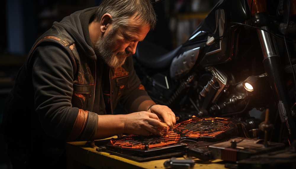 Remplacement des plaquettes de frein et des disques de frein d'une moto